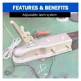 thumbnail image 7 of 2"x 3"Straight Tongue Trailer Coupler For 3in Channel,2in Hitch Ball,5000 Lbs,Electroplated,RV Parts,Camper Caravan Accessories ,Dependable Strength, 7 of 7