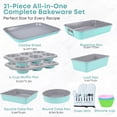 thumbnail image 3 of 21-Piece Stackable Nonstick Bakeware Set, 3 of 8