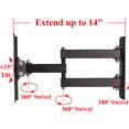 thumbnail image 2 of VideoSecu Articulating TV Wall Mount for most 22-43" LED LCD Some LED up to 47" VIZIO E241-B1 E280-A1 D32h-C1 E32-C1 E390-B1 Tilt Swivel Full Motion Bracket with VESA 200x200mm B65, 2 of 4