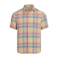 thumbnail image 2 of Chaps Men's & Big Men's Linen Blend Shirt with Short Sleeves, Sizes S-2XL, 2 of 5
