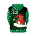 thumbnail image 4 of Green Hoodies Merry Christmas Hood Pullover Santa Hat Printed Sweatshirt Warm Pocket Streetwear Y2K Tracksuit Men Clothing, 4 of 4
