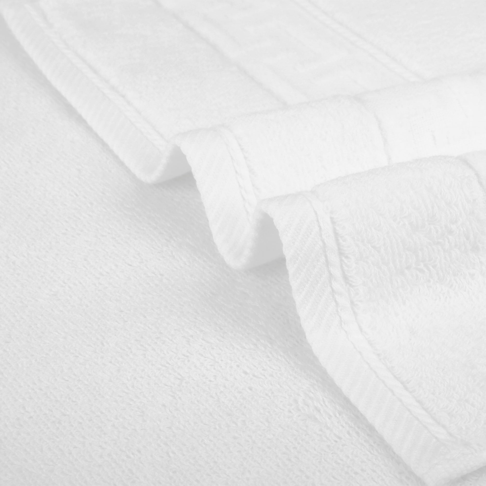 Unique Bargains 13" x 29" Solid Soft Absorbent Hand Towel White 2-Piece