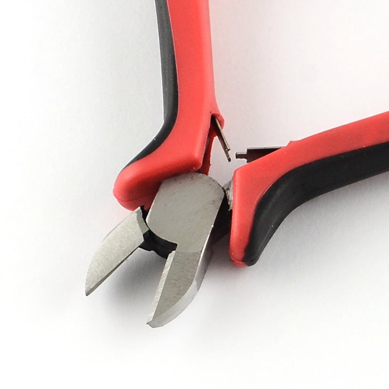 1Set 45# Carbon Steel Jewelry Plier Sets Round Nose Plier Side Cutting Plier Bent Nose Plier and Flat Nose Plier Red 20x33.5x5.5cm