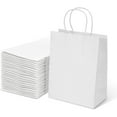 thumbnail image 1 of Qucyy 25Pcs Gift Bags 8x4.25x10.5 Inch Medium Kraft Paper Bags with Handles Bulk, Shopping Bags, Party Bags, Retail Bags, Merchandise Bags, Favor Bags, 1 of 4
