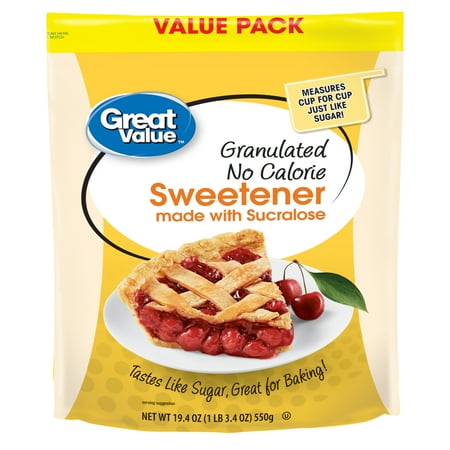 Great Value Granulated No Calorie Sweetener Value Pack, 19.4 (Best Monk Fruit Sweetener)