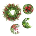 thumbnail image 4 of Red Fruit Christmas Wreath, Realistic Cranberry Door Hanging Decor with Multiple Plants, Holiday Decoration for Fireplace Window Party (17.71x17.71x3.14 inch), 4 of 6