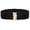 Black, variant on Women Elastic Waist Belt Metal Buckle Waistband Solid Color Wide Corset Belt Female Apparel Accessories, Red