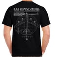 thumbnail image 3 of B-52 Stratofortress Strategic Bomber Schematic Double Sided Shirt-XL, 3 of 3