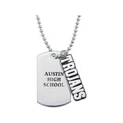 Keepsake Personalized Family Jewelry Men's High School Mascot Tag available in Valadium