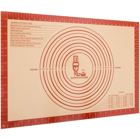 Non Slip Silicone Pastry Mat Extra Large with Measurements 36 by