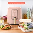 thumbnail image 4 of Beautiful 3 Qt Air Fryer with TurboCrisp Technology, EverGood Ceramic Nonstick Coating, Rose by Drew Barrymore, 4 of 13