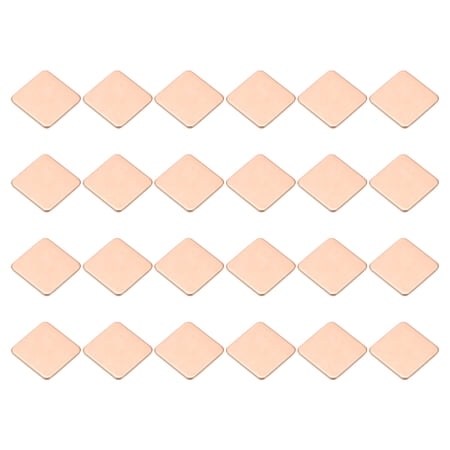 Uxcell Copper Heatsink Copper Pad Shim IC Chipset GPU CPU Thermal Heatsink for Cooling Laptop Desktop Computer 15x15x1mm