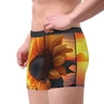 thumbnail image 2 of Pofeuu Sunset Coast Sunflower Print Men’s Boxer Briefs, Moisture-Wicking Underwear, Regular,Trunk-Medium, 2 of 5