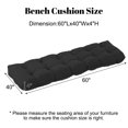 thumbnail image 5 of HONEY HOME Outdoor Bench Cushion, 60x20x4 Inch, Tufted Waterproof Swing Cushions with Ties for Patio Bench Window, 5 of 7