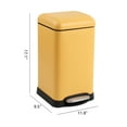 thumbnail image 7 of happimess Betty Retro Mini 3.2-Gallon Step-Open Trash Can, Daffodil Yellow, HPM1012L, 7 of 7