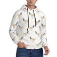 thumbnail image 2 of Lsque Funny Chicken Pattern Casual Men's Hoodie,Hooded Sweatshirt with Kangaroo Pocket,Pullover Hoodie-X-Large, 2 of 7