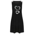 thumbnail image 4 of Moda mujer casual sexy cuello redondo impresión encaje sin mangas mini vestido Fridja hj452, 4 of 8
