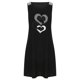 thumbnail image 4 of Moda mujer casual sexy cuello redondo impresión encaje sin mangas mini vestido Fridja hj450, 4 of 8