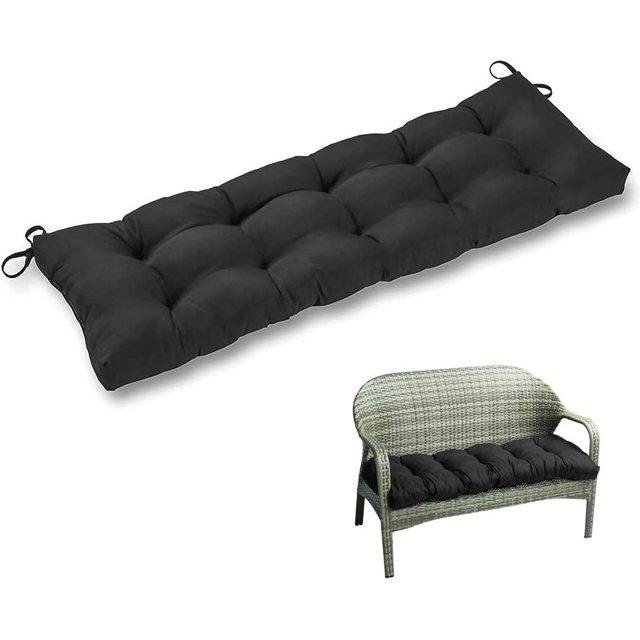 Cojines y almohadillas para asiento con lazos, 40 x 40 x 5 cm, juego de 4 hermosos cojines reversibles a rayas para sillas de cocina, comedor y jardín para muebles de interior y exterior.