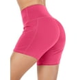thumbnail image 6 of Women's Yoga Shorts Tummy Control Yoga Gym Running Shorts Athletic Active Yoga Lounge Quick Dry Activewear with Pockets, 6 of 6