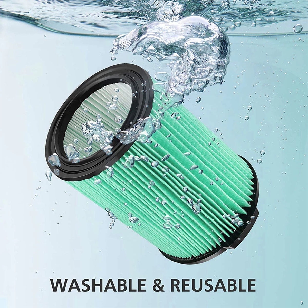 5-Layer Pleated Filter For Ridgid 5-20 Gallon Wet/Dry Vacs - Compatible With VF6000, WD5500, WD0671 & More
