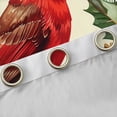 thumbnail image 4 of Manfei Xmas Cardinal Bird Curtains and Drapes,Red Berry Black Out Curtains,Autumn Pine Cone Curtains Pack of 2 (52x63 Each) For Girl Teens,Breathable Home Decor, 4 of 6