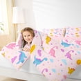 thumbnail image 3 of Erosebridal Girls Dinosaur Twin Comforter Sets,Kids Teens Ancient Animal Bedding Set,Colorful Pink, Reversible 2pcs, 3 of 7