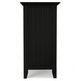 thumbnail image 6 of Acadian 53 inch Wide Solid Wood Transitional Tall TV Stand in Black For TVs up to 60 inches, 6 of 13