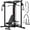 Black Machine/Weight Bench, variant on ALLVIATE Cable Crossover Machine with High and Low Pulley System, Functional Trainer with Pull Up Bars and Optional Bundle, Cable Machine for Home Gym Power Workout,Red
