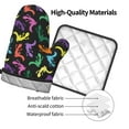 thumbnail image 4 of Gaeub Colorful Lizards Print Oven Mitts and Pot Holders Sets of 2,Heat Resistant Pad,Cooking Gloves, for Baking BBQ Home Decor, 4 of 7