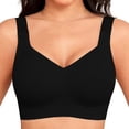 thumbnail image 3 of Women's Bra Black Comfortable Everyday Wear with Adjustable Straps, 3 of 8