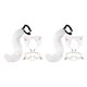 thumbnail image 1 of Minnieouse 3Pcs Cat Ear Tail Leather Kits Choker Lolita Halloween Cosplay Costume Blanco Gatito 2piezas, 1 of 4