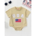 thumbnail image 2 of 4th of July Family Matching Outfits Mommy and Me Matching Tops American Flag T-Shirts/Rompers Tops /Shorts Set Summer Clothes, 2 of 7