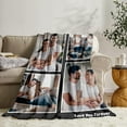 thumbnail image 3 of Custom Blanket Personalised Blankets for Adults Christmas Long Distance Relationship Gifts Mum Kids Family Friends Lovers Dog Pets Personalized Birthday Blankets 6Photo-1, 3 of 6