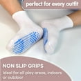 thumbnail image 3 of Non Slip Socks 12 Pairs Toddler Grip Socks Anti Skid Crew Socks for Boys Girls 1-7 Years, 3 of 5