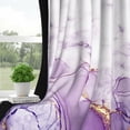 thumbnail image 4 of Dashan Purple Marble Blackout Curtains for Bedroom Living Room Decor Grommet Window Drapes 42x63 Inch,2 Panels, 4 of 7