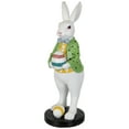 thumbnail image 5 of Northlight Rabbit Holding Easter Egg Outdoor Garden Statue - 11.5" - White, 5 of 7