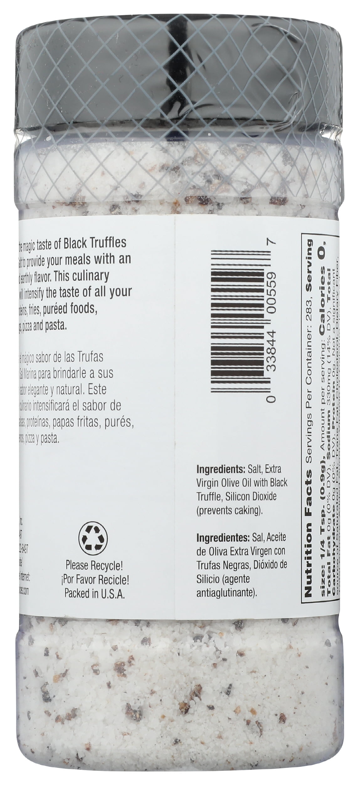 Pack of 6, Badia Black Truffle Sea Salt, 8 oz