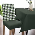 thumbnail image 5 of Stretch Dining Chair Covers Set of 8, Christmas Tree Checkered Black and White Plaid Winter Removable Dining Chair Protector Slipcovers for Kitchen Party Restaurant, 5 of 6