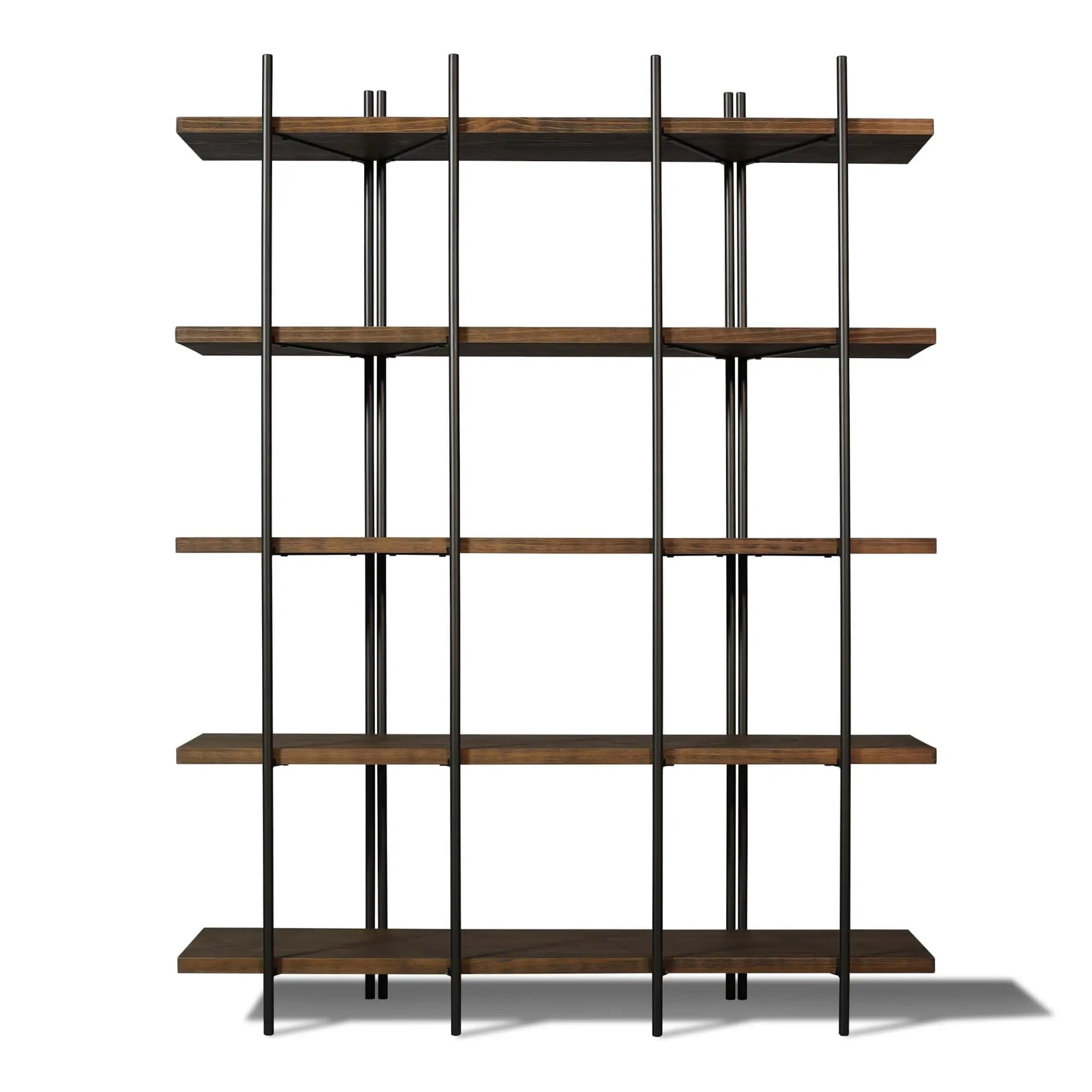 Grain Wood Furniture Cascais 53" Bookcase in Brown Oak