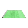 thumbnail image 2 of Ahgly Company Machine Washable Indoor Square Solid Emerald Green Modern Area Rugs, 6' Square, 2 of 4