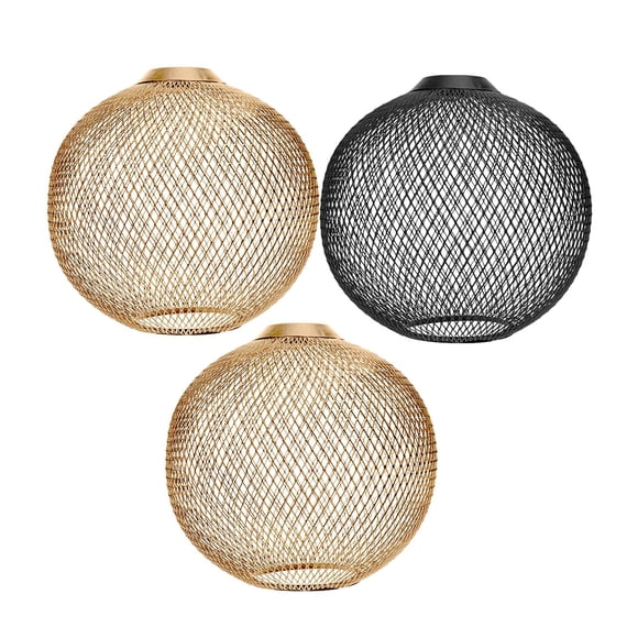 3x Metal Pendant Lamp Shade Cover for Restaurant Kitchen Island Bedroom