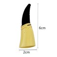 thumbnail image 2 of 10 Pcs Halloween Props Soft Nail Fake Finger Nail Set Witch Zombie Ghost Monster Finger Nail (Black), 2 of 3