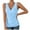 Blue, variant on Lindreshi Tank Tops for Women Plus Size Women's Casual Sexy V-neck Slim Solid Color Sleeveless T-Shirt Vest Tank Tops