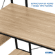 thumbnail image 5 of Escritorio Oficina STYRKA Estilo Minimalista con Librero Acabado Madera, 5 of 6
