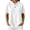 #167-White, variant on Craaazy Short Sleeve Sweatshirts for Women Solid Color Henley Neck Button Front Casual Loose Fashion Summer Tops for Daily Wear