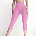 thumbnail image 5 of KDDYLITQ Cargo Leggings for Women Tummy Control Butt Lifting Trousers High Waist Seamless Soft Bottoms Joggers with Pockets Pink 2XL, 5 of 7