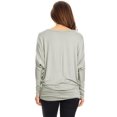 thumbnail image 3 of Women's Trendy style dolman sleeves solid tunic top, 3 of 3