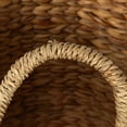 thumbnail image 4 of Household Essentials Round Handwoven Water Hyacinth and Seagrass Basket with Handles, Natural, 4 of 6