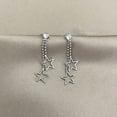 thumbnail image 4 of QIQUWOHUL 925 Sterling Silver Dangle Drop Earrings| Celestial Tassel Earrings| Star Earrings| Silver Earrings, 4 of 7